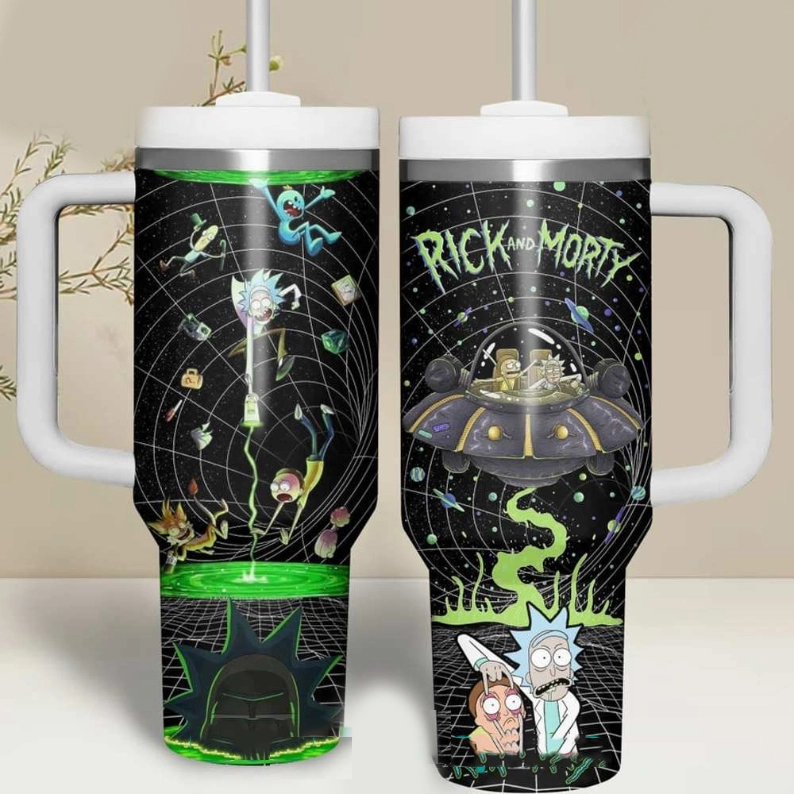 Rick n Morty Gift for Her, Him on Birthday Xmas 30oz or 40oz Tumbler LN