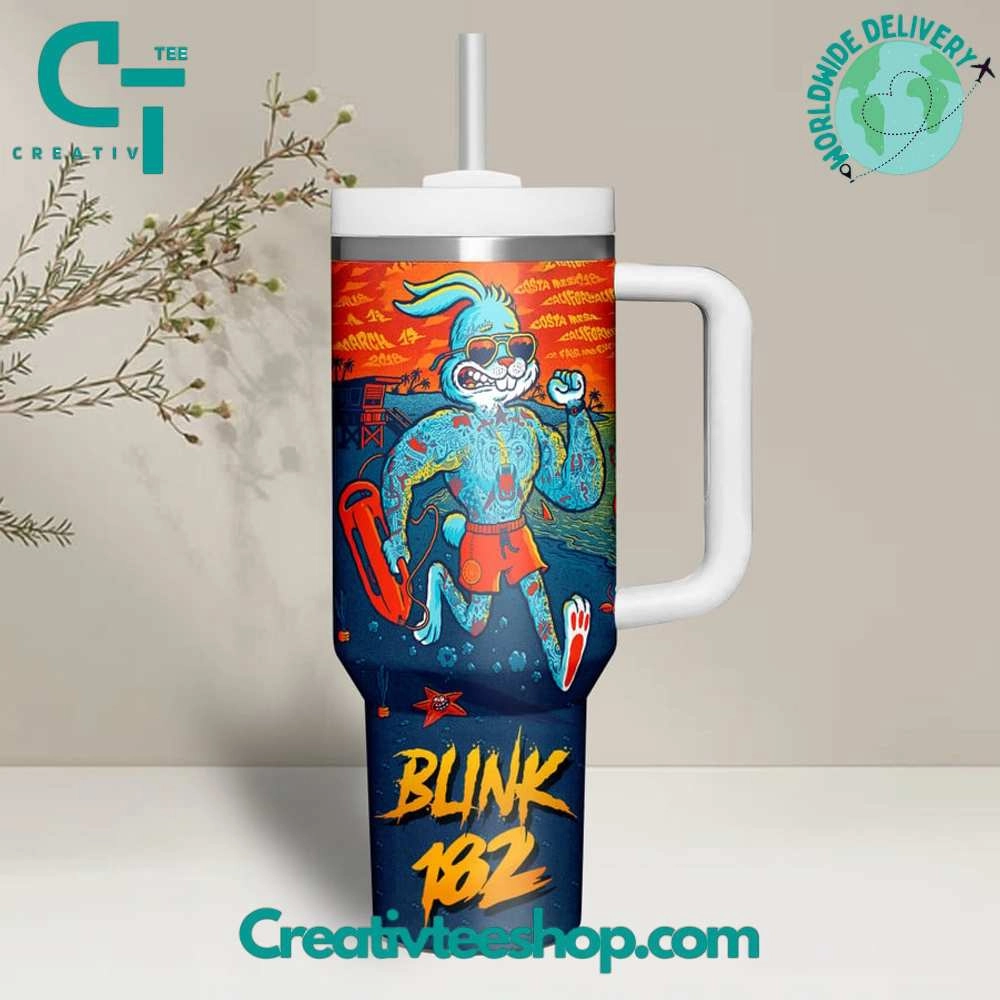 Blink-182 Back To The Beach Gift for Her, Him on Birthday Xmas 30oz or 40oz Tumbler LN