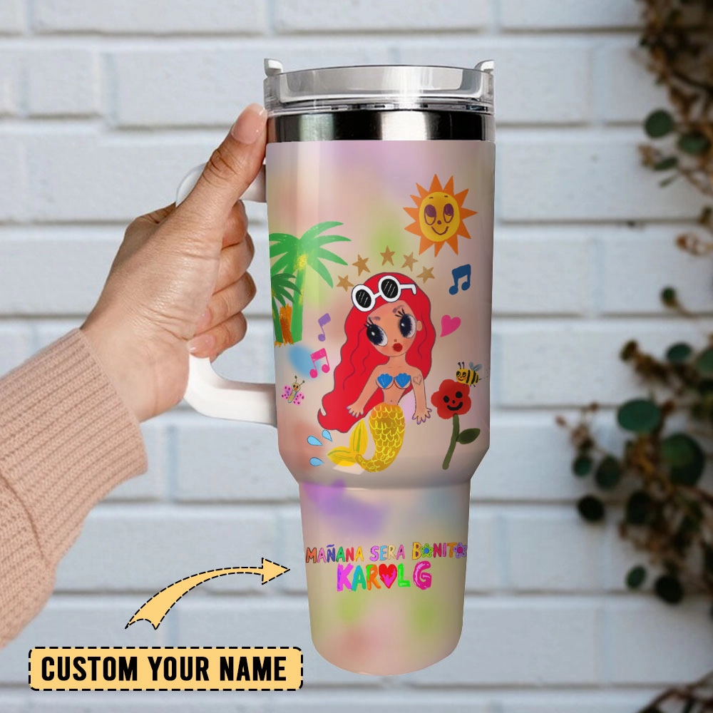 Colorful Butterfly Custom Quencher 30oz or 40oz Stainless Steel Tumbler With Handle, Best gifts for Friend Family NVA