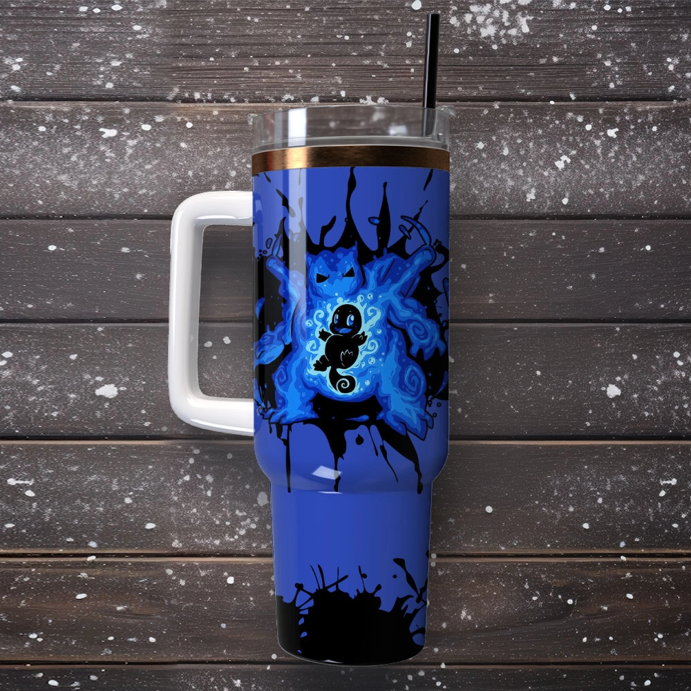 Squirtle Pokemon Anime Custom Quencher 30oz Or 40oz Stainless Steel Tumbler With Handle HG