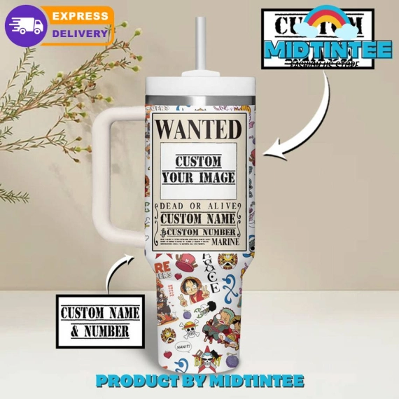 One Piece Wanted Customized Gift for her, him, Birthday Xmas Halloween Gift 30oz or 40oz Tumbler LN