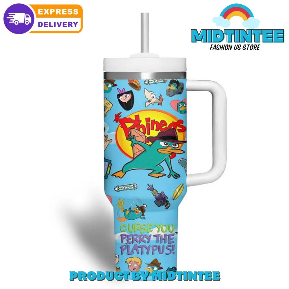 Phineas And Ferb Cartoon Gift for her,him, Birthday Xmas Halloween Gift 30oz or 40oz Tumbler LN