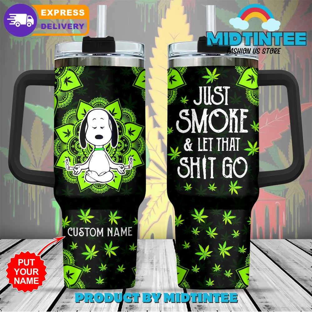 Pot Leaf Higher Custom Name Birthday Xmas Gift For Her Him 30oz or 40oz Tumbler LN
