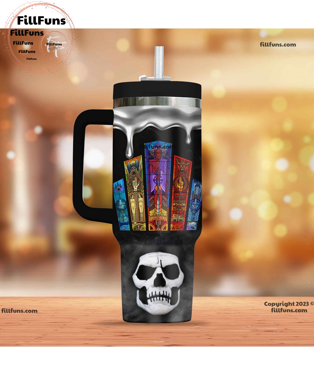 Ghost Music Custom Quencher 30oz or 40oz Stainless Steel Tumbler HG With Handle