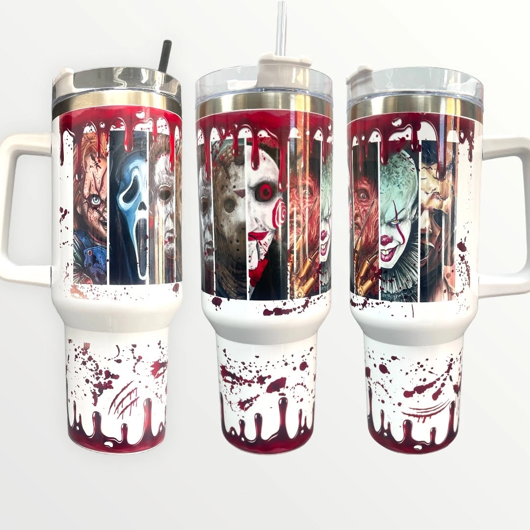 Halloween All Stars 30oz or 40oz Quencher Tumbler Cup, Gifts for Friends NVA