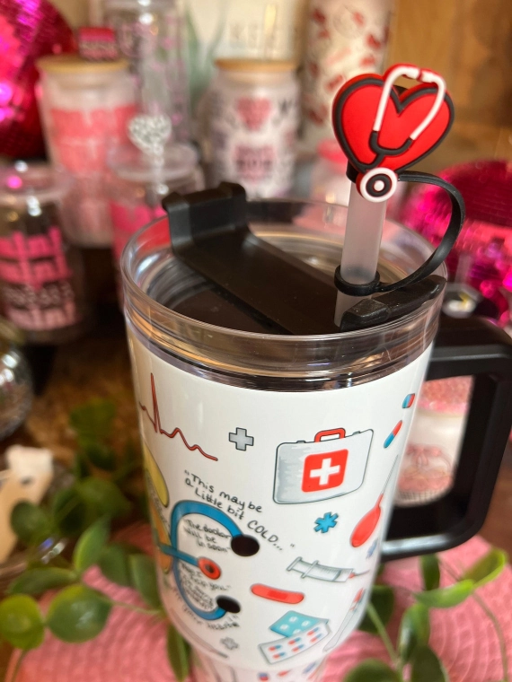 30oz or 40oz tumbler quencher tumbler tumbler with handle Nurse Life Nurse Tumbler Gift for Nurse Birthday Anniversary Gift HFN