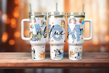 Bluey Cartoon 30oz or 40oz Tumbler HG