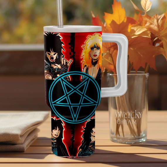 Mötley Crüe Band Music Custom Stanley Quencher 40oz Stainless Steel Tumbler HG With Handle