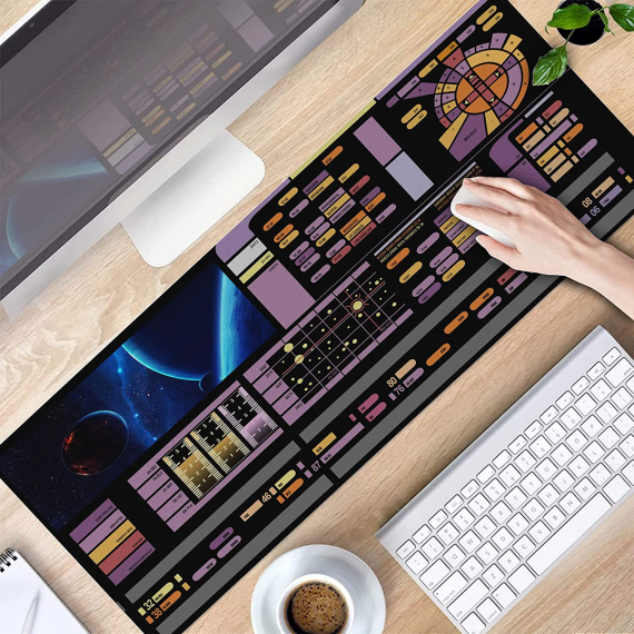 Sci-fi Control Console Display Mouse Mat, Science Fiction Gamer Mouse pad Game Mat , SciFi Gift, Valentine  VA