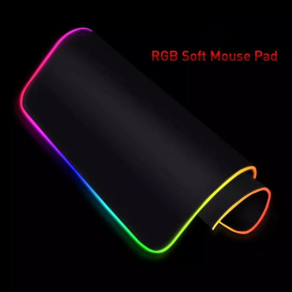 Anime Japanese City Gaming RGB Mousepad Led Gaming Computer Accessories HG