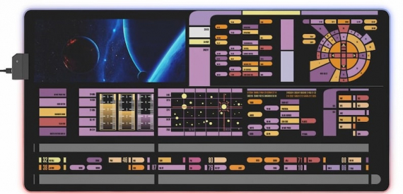 Sci-fi Control Console Display  Gaming RGB Mousepad Led Gaming Computer Accessories HG