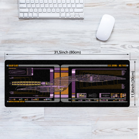 71810 Sci-fi Control Console Display Desk Mat, Trekkie Trekker Large Mouse pad for Desk, Gamer Mouse pad, Laptop Pad Mat, Game Mat, Gaming Computer Accessories, Gaming Room Decor, SciFi Gift HG