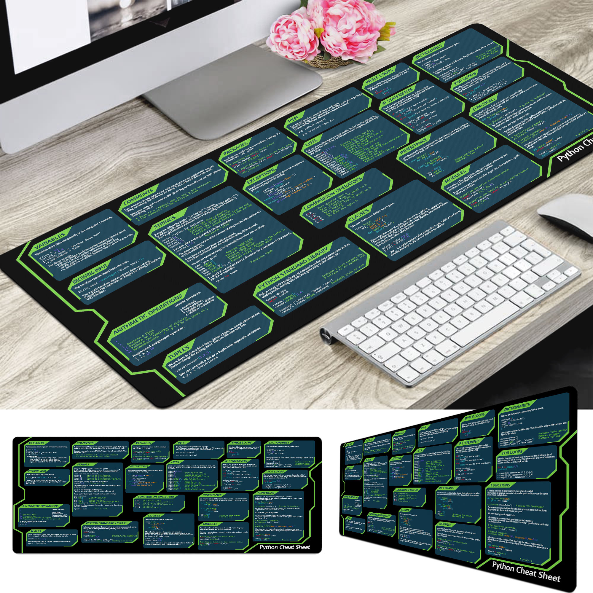 Python Cheat Sheet Mouse Mat HG