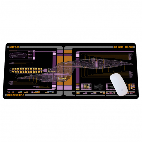 Sci-fi Control Console Display Desk Mat, Trekkie Trekker Large Mouse pad for Desk, Gamer Mouse pad, Laptop Pad Mat, Game Mat, Gaming Computer Accessories, Gaming Room Decor, SciFi Gift KMH